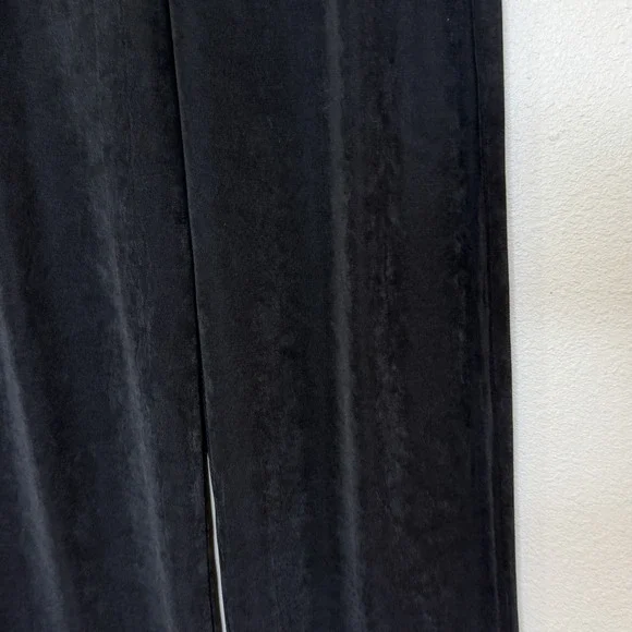 Chico's Travelers Pull On Pants Womens Sz 1 Short Black Elastic Waist Loose Fit - Picture 3 of 8